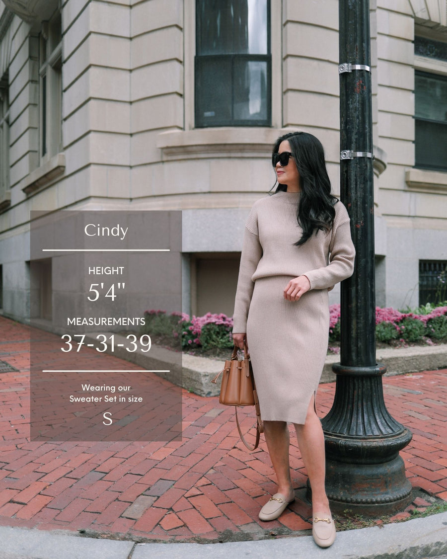 Midi Skirt Matching Sweater Skirt Set Midi Skirt Outfit Skirt And