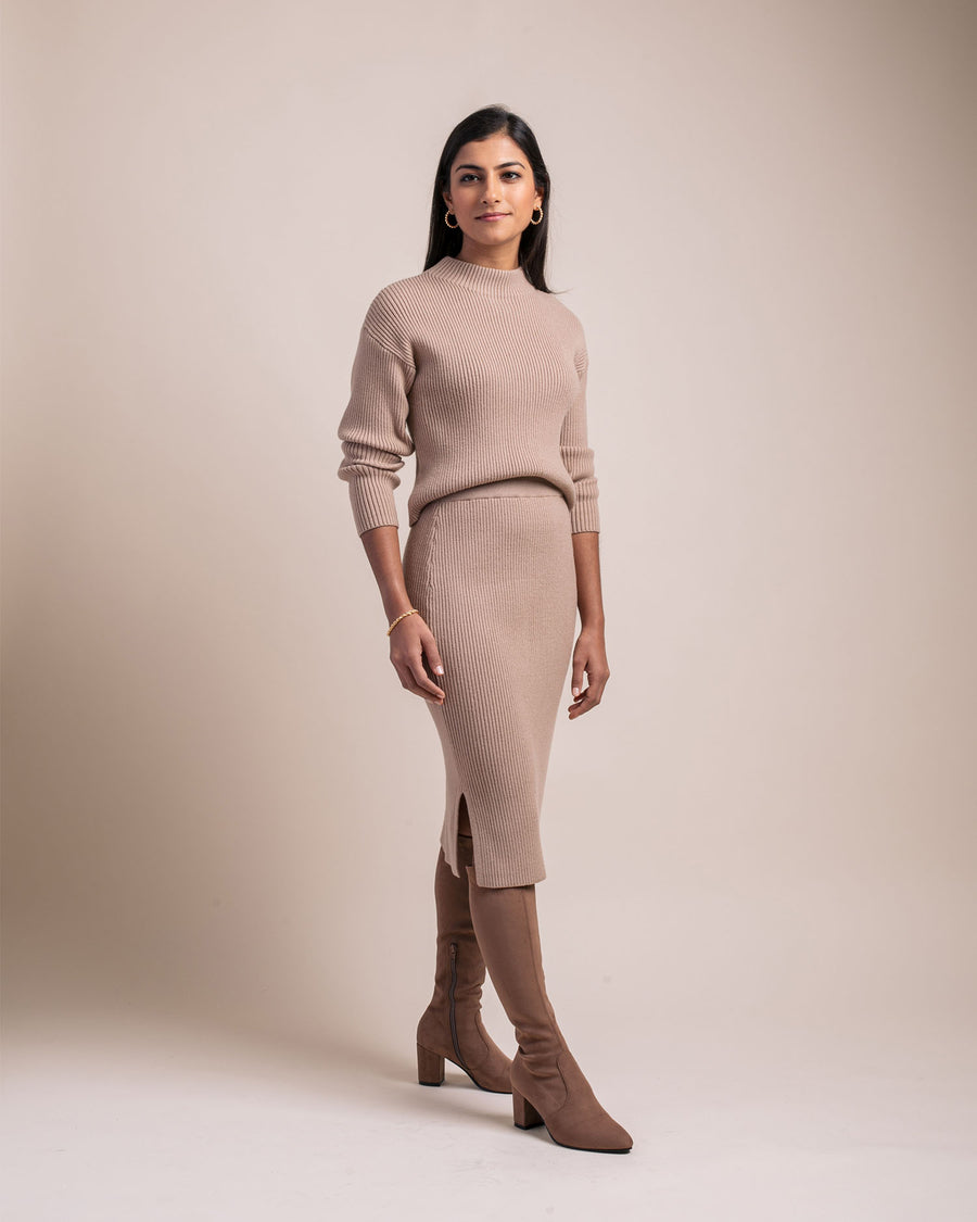 Edited Pieces Sweater Skirt Set